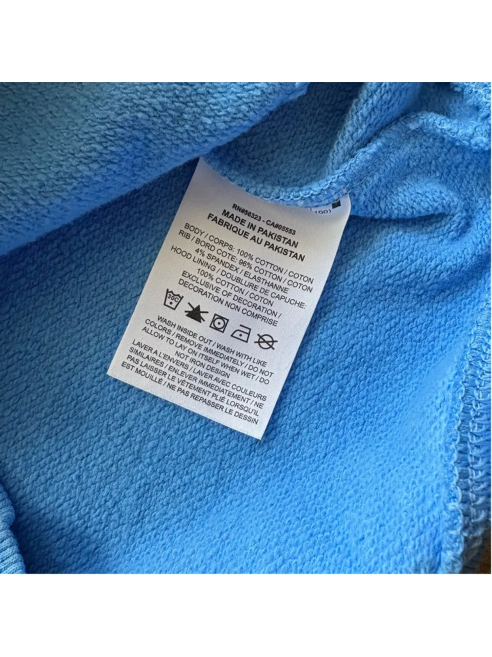 Nike Air Kids Sky Blue Hoodie - size L